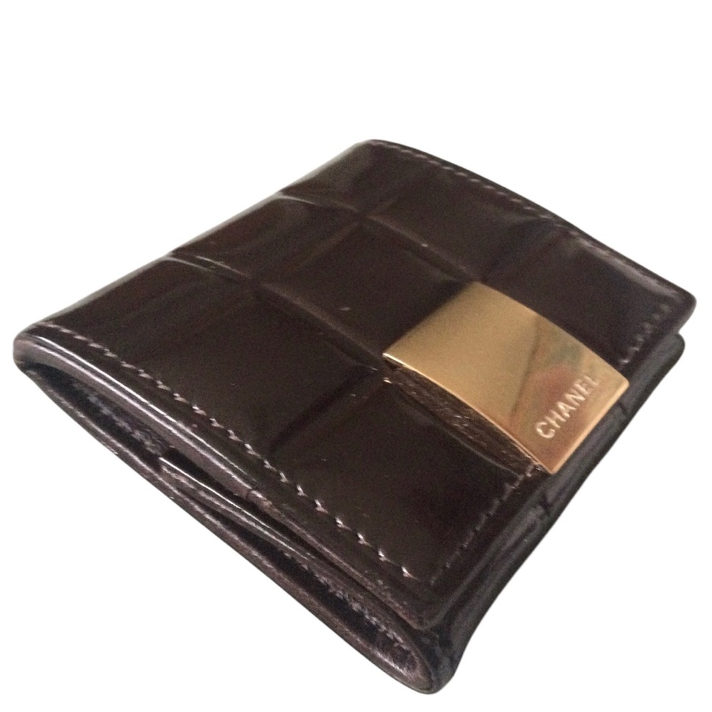 Chanel Patent Leather Chocolate  Bar Coin Purse - Picture 4 of 9